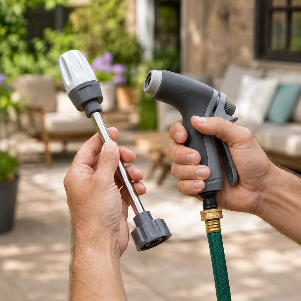 TurboJet jet nozzle and fan spray nozzle attachments